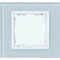 1x glass frame - natural / white intermediate frame