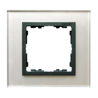 1x glass - silver frame / graphite intermediate frame