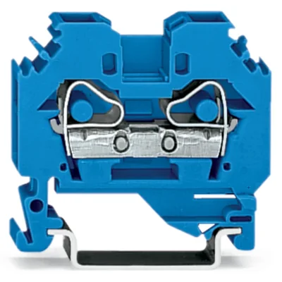 2-adriger Durchgangsstecker 6 mm², blau 282-104