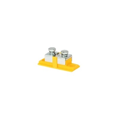 2-adriger Stecker, an der Erdung montiert ZGB-16/G gelb A16-0601