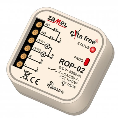 2-channel radio receiver TYPE: ROP-02