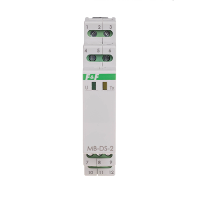 2-channel temperature measuring transducer with MODBUS RTU output