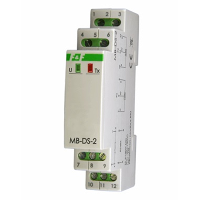 2-channel temperature measuring transducer with MODBUS RTU output