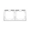 2-fold universal frame, horizontal and vertical white
