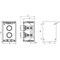 2-hole control box with buttons green/red gray IP65