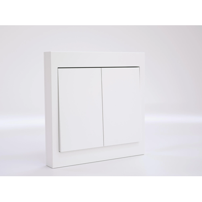 2-key radio wall switch, battery-operated, on/off all