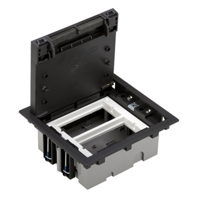 2-module floor box, 4x K45, depth 70mm + SM202/9