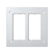 2-module frame for SBM250 box, 4x K45, pure white