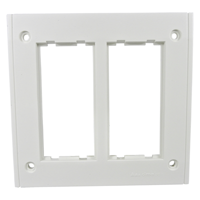2-module frame for SBM250 box, 4x K45, pure white