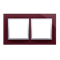 2-násobný rám ze skla Nature-Glas TEMPTATING PLUM IP20/IP44