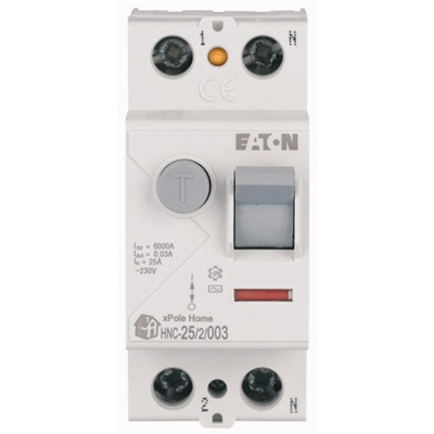 2-pole residual current device 25A 30mA AC 6kA