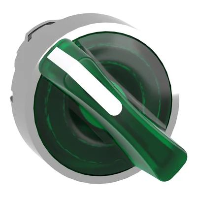 2-Positionen-Schalter, grüne, stabile Metall-LED, typisch