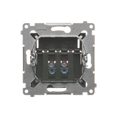 2-way loudspeaker socket with description field (module)