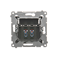 2-way loudspeaker socket with description field (module)