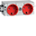 2-way SCHUKO socket, WAGO, C-profile, red