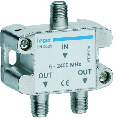 2-way TV/SAT signal splitter