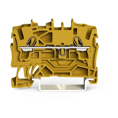 2-wire feed-through connector 2.5 mm², yellow 2002-1206