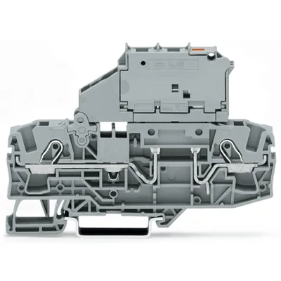 2-wire fuse terminal with hinged fuse holder, gray 2006-1611/1000-541