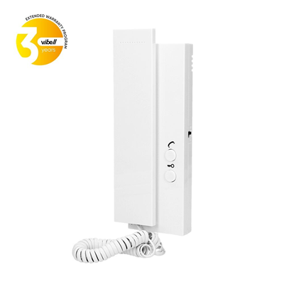 2-wire intercom uniphone for extension of SAGITTA intercom sets, white