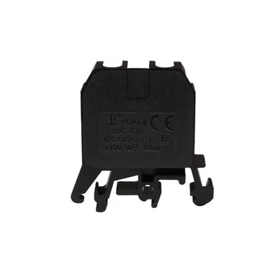 2-wire terminal block 10 mm2 black ZUG-G10 A11-0203