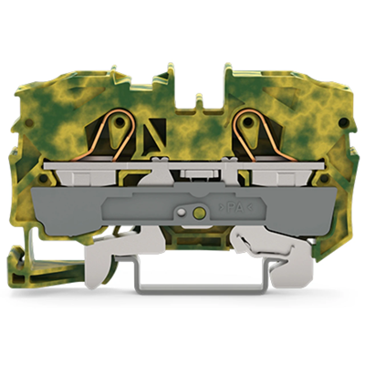 2-wire terminal block 10mm² TOPJOBS yellow-green 25pcs