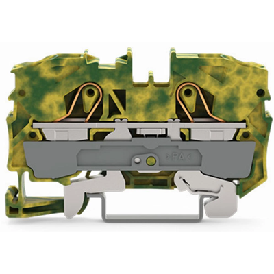 2-wire terminal block 10mm² TOPJOBS yellow-green 25pcs