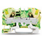 2-wire terminal block 6mm² TOPJOBS yellow-green 50pcs