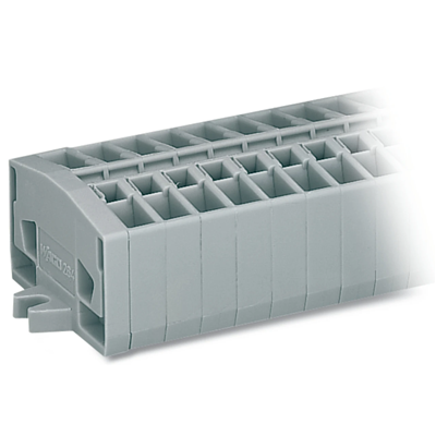 2-wire terminal block 7-pole, grey