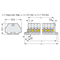 2-wire terminal block Ex 4mm² 12-way J-gray screw fixing 25 pcs.