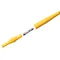 2,0 m gelbes CAT IV 1000V-Kabel (Bananenstecker mit 10A-Sicherung)