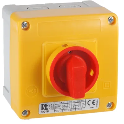20A cam switch, 0-1 double pole switch, in OB11 enclosure