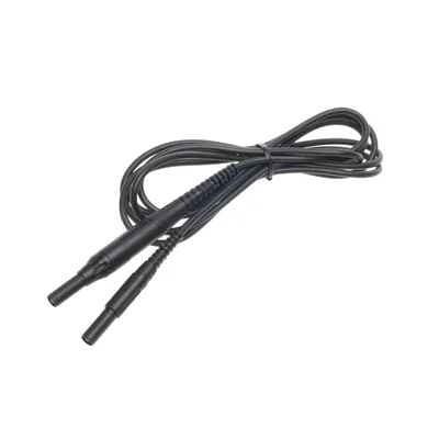2.0m black CAT IV 1000V cable (banana plugs with 10A fuse)
