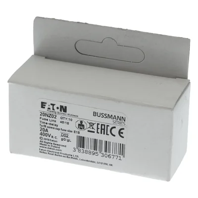 20NZ02 Insert D02 20A T GL/GG 400VAC E18