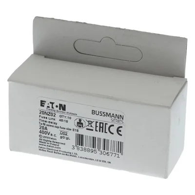 20NZ02 Inserto D02 20A T GL/GG 400VAC E18