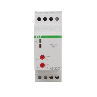 230V LED automatic staircase automatic switch with off signaling and anti-blocking device