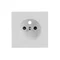 2399 UCKS-84^SOCKET COVER WITH SHUTTERS FOR 20 M-500 SOCKET -CARAT,SOLO,AXCENT,FUTURE - STUDIO WHITE