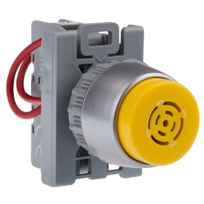 24DC sounder with clamping unit nickel plated ring