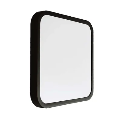 24W LED ceiling lamp / Diameter: 295mm / Color: 4000K / Shade: Square milky black frame / IP44