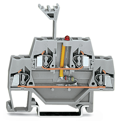 2,5 mm² Doppelstock-Diodenklemmenblock