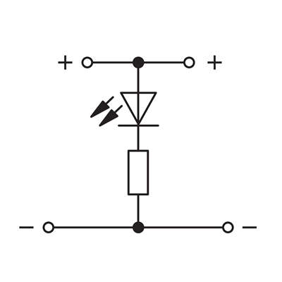 2,5 mm² Doppelstock-Diodenklemmenblock