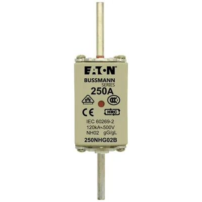 250NHG02B NH02 fuse link 250A 500V GL/GG double indicator