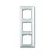 2513-94-507^3-Cornice pieghevole con anello decorativo, verticale, orizzontale | Basic55 Bianco alpino
