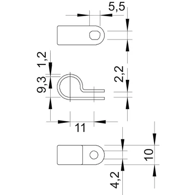 255 9.5 Abrazadera de montaje LGR