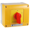 25A cam switch, 0-1 four-pole switch, in OB13 enclosure