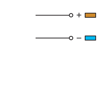 2.5mm² power connector for sensors