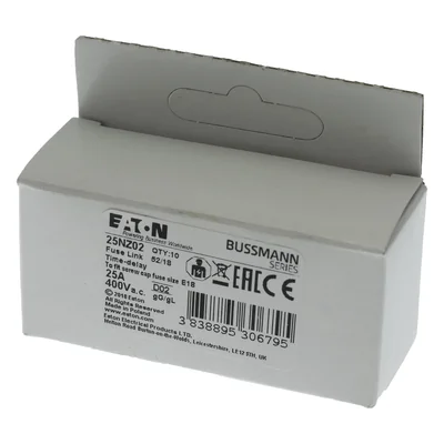 25NZ02 Wkładka D02 25A T GL/GG 400VAC E18