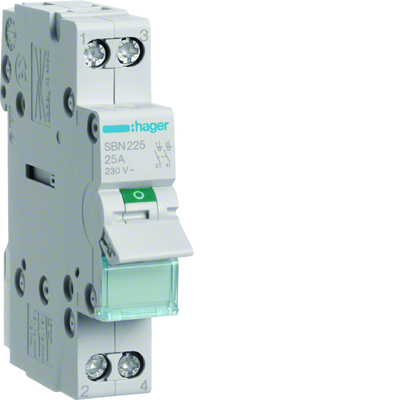 2P 25A modular switch disconnector