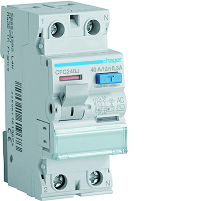 2P 40A/300mA RCD Type AC RCCB