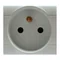 2P+E 16A gray socket