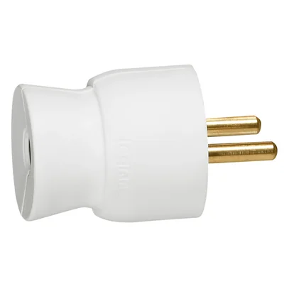2P+Z 16A weißer Kunststoffstecker